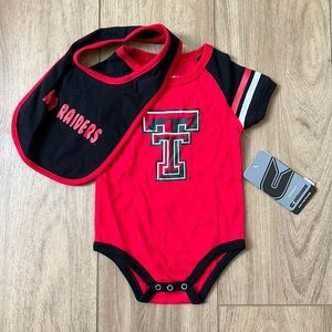 Texas Tech Onesie & Bib Set